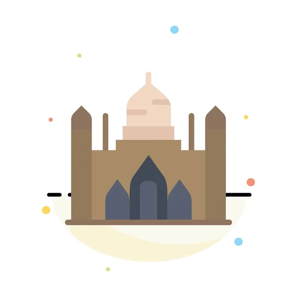 Aurangabad Fort, Bangladesh, Dacca, Lalbagh Abstract Flat Color — Vettoriale Stock