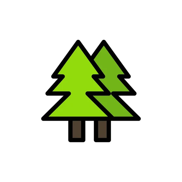 Рождественський, ЕКО, навколишнє середовище, зелений, веселі плоскі іконки кольору. Vect — стоковий вектор