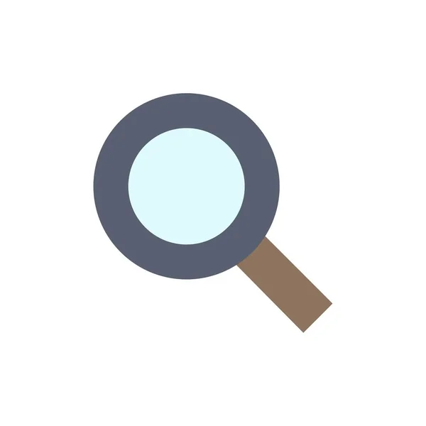 Magnifier, Search, Zoom, Find Flat Color Icon. Векторная иконка — стоковый вектор