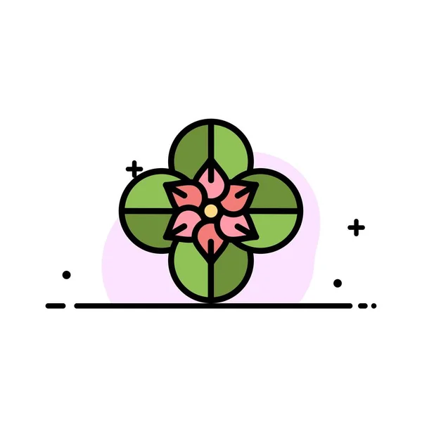 Anémone, fleur d'anémone, fleur, fleur de printemps affaires plat Li — Image vectorielle