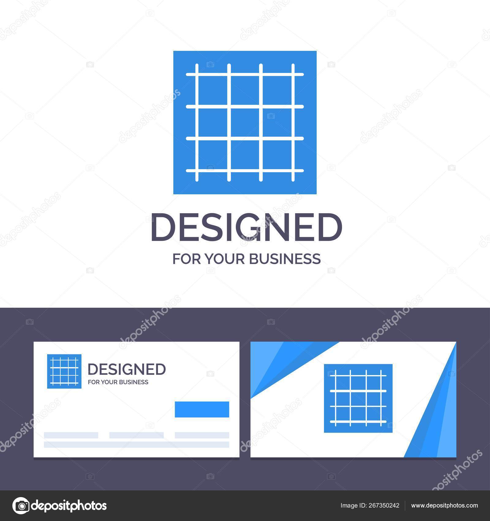 Minimal Grid Business Card