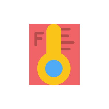 Bulut, Işık, Yağmurlu, Güneş, Sıcaklık Düz Renk Simgesi. Vektör i