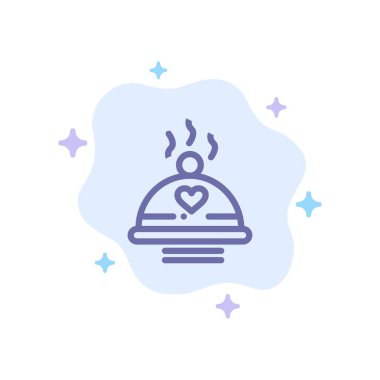 Akşam Yemeği, Gıda, Barbekü, Aşk, Soyut Bulut B Sevgililer Mavi Simge