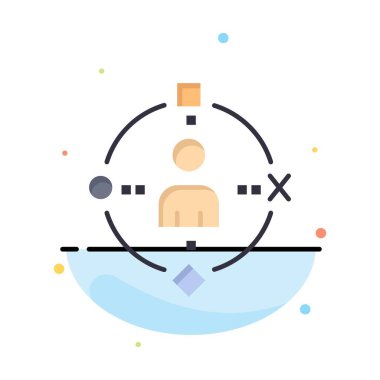 Ortam, Kullanıcı, Teknoloji, Deneyim Soyut Düz Renk Simge T