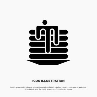 Pasta, Düğün, Düğün Pastası, Kanada katı Glyph Icon vektör