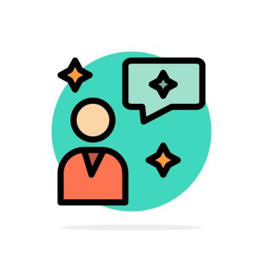 Man Sohbet, Sohbet, Arayüz Soyut Daire Arka Plan Düz co