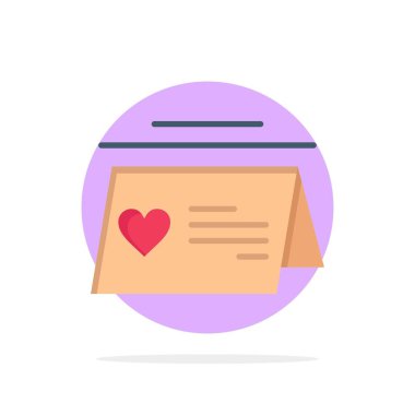 Takvim, Aşk, Evli, Düğün Soyut Daire Arka Plan Düz