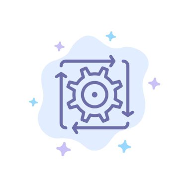 İş Akışı, Otomasyon, Geliştirme, Akış, Çalışma Mavi Simge 