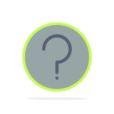 Temel, Yardım, Ui, İşaretsoyut Daire Arka Plan Düz renk Simgesi