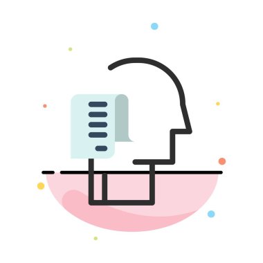 İnsan, Liste, Kişi, Program, Görevler Soyut Düz Renk Simgesi Te