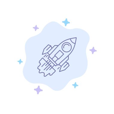 Başlangıç, Iş, hedef, Launch, misyon, uzay gemisi Mavi simgesi