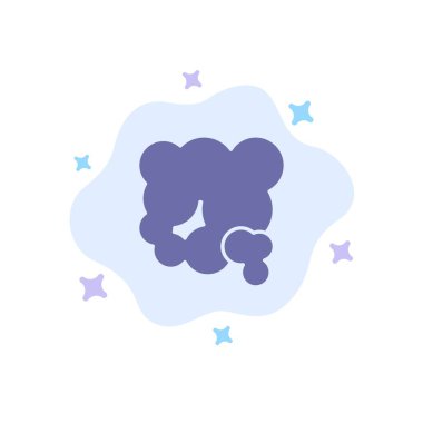 Hava, Toz, Çevre, Pm2, Soyut Clo Üzerinde Kirlilik Mavi Simge