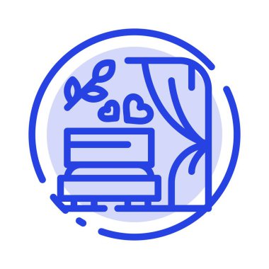 Kemer, Aşk, Düğün, Düğün Kemeri Mavi Noktalı Çizgi Simgesi