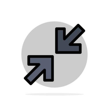 Oklar, Ok, Zoom Soyut Daire Arka Plan Düz renk Simgesi