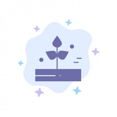 Tarım, Yaprak, Bitki, Yağmur, Soyut Clou üzerinde Yağmurlu Mavi Simge