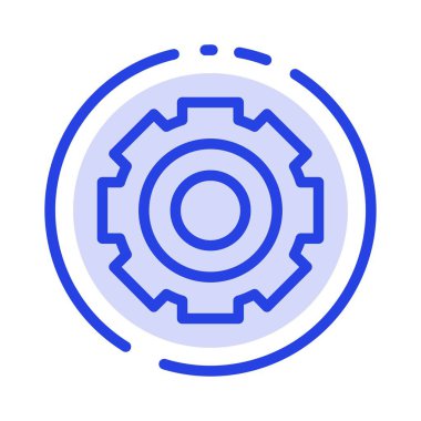 Temel, Genel, İş, Ayar, Evrensel Mavi Noktalı Çizgi Ic