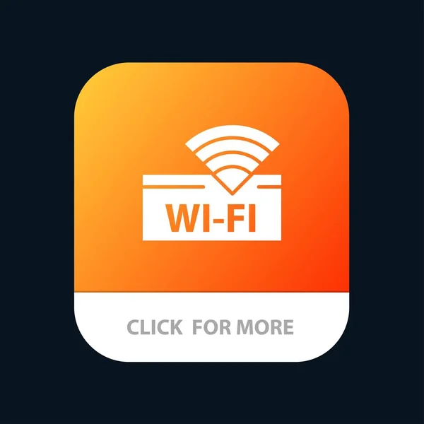 酒店， Wifi， 服务， 设备移动应用程序图标设计 — 图库矢量图片