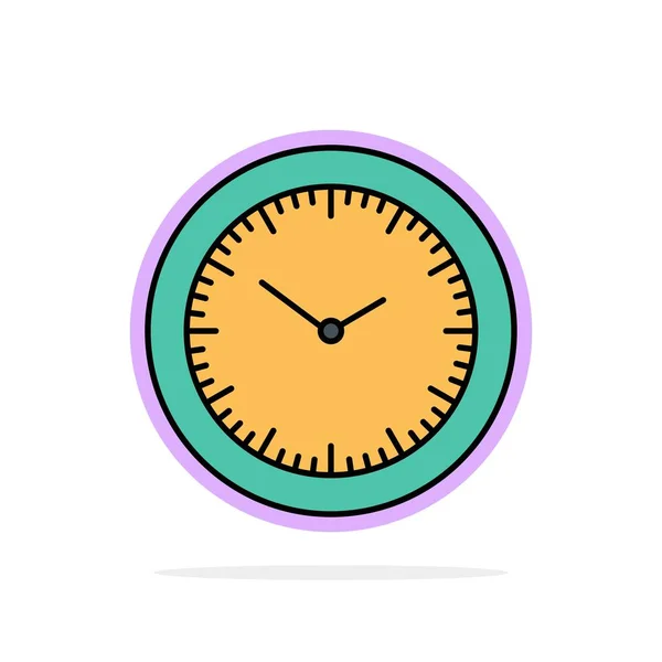 Час, годинник, хвилини, таймер Абстрактний круговий фон Плоский коло — стоковий вектор