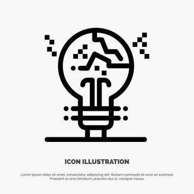 Kavram, Taklitçi, Başarısız, Sahte, Fikir Hattı Simge Vektör