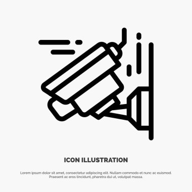 Kamera, Görüntü, Teknoloji Hattı Simge Vektör