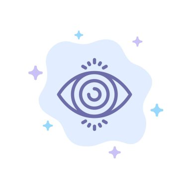 Göz Testi, Arama, Soyut Bulut Arka Plan Bilim Mavi Simge