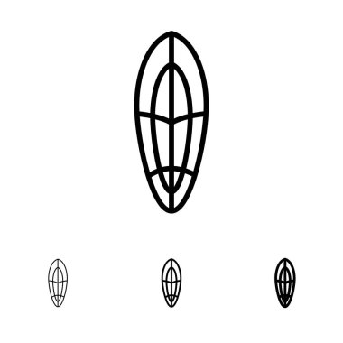 Rekreasyon, Spor, Sörf Tahtası, Sörf Kalın ve ince siyah çizgi 