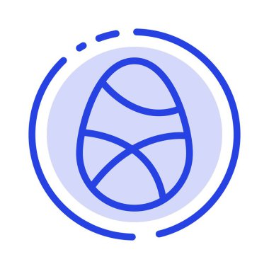 Kutlama, Dekorasyon, Paskalya, Yumurta, Tatil Mavi Noktalı Çizgi L