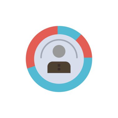 diyagram, özellikler, insan, insanlar, kişisel, profil, kullanıcı düz renk simgesi. Vektör simgesi afiş Şablonu