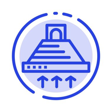 Davlumbaz, Yemek, Mutfak, Egzoz, Duman Mavi Noktalı Hat Hattı Ico