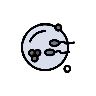 Bereketli, Üreme, Üreme, Seks Düz Renk Simgesi. Vektör