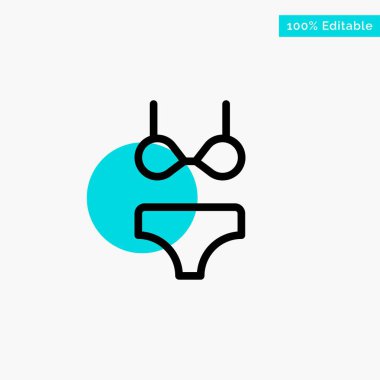 Web turkuaz vurgulamak daire noktası vektör simgesi