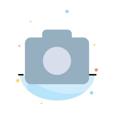 Instagram, Kamera, Resim Soyut Düz Renk Simgesi Şablonu