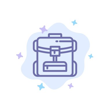 Çanta, Sırt çantası, Servis, Soyut Bulut Backgr Otel Mavi Simge