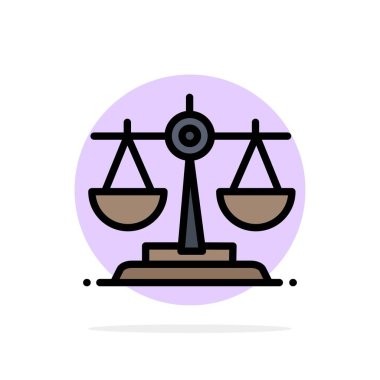 Denge, İrlanda, Hukuk Soyut Daire Arka Plan Düz renk Simgesi