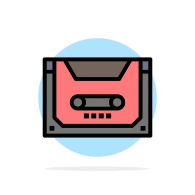 Analog, Ses, Kaset, Kompakt, Güverte Soyut Daire Backgroun