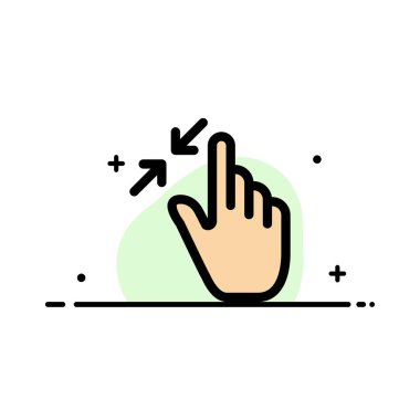 Sözleşme, Jestler, Arayüz, Sıkıştırma, Touch Business Flat Line 