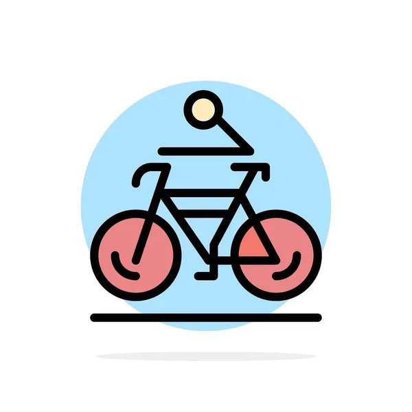 Δραστηριότητα, ποδήλατο, ποδήλατο, Ποδηλασία, Ποδηλασία αφηρημένο κύκλος — Διανυσματικό Αρχείο