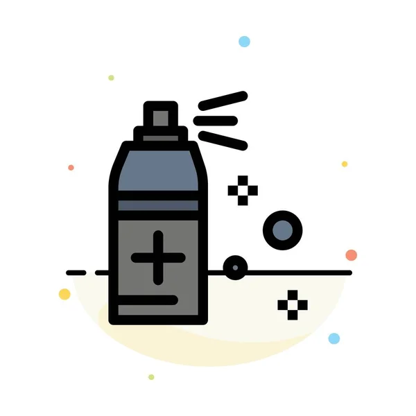Fles, reiniging, spray abstracte platte kleur pictogram sjabloon — Stockvector