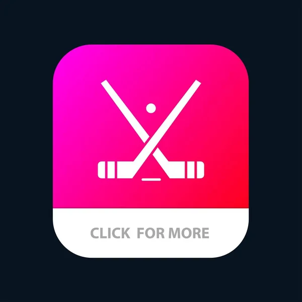 Emblem, Hockey, Eis, Stock, Sticks mobile App-Taste. android ein — Stockvektor