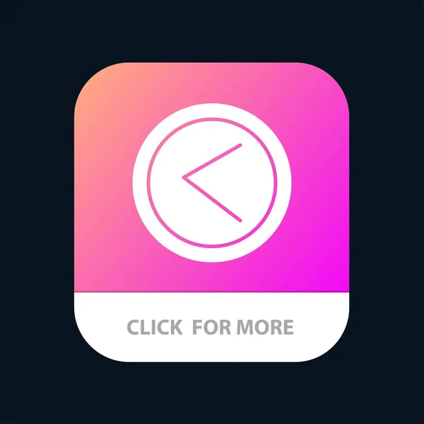 Pfeil, Schnittstelle, links, Benutzer mobile App-Taste. Android und iOS — Stockvektor