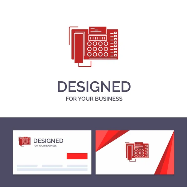 Δημιουργική επαγγελματική κάρτα και λογότυπο πρότυπο τηλέφωνο, επιχείρηση, γραφείο — Διανυσματικό Αρχείο