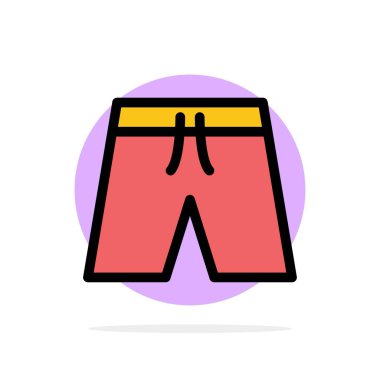 Plaj, Giyim, Kısa, Şort Soyut Daire Arka Plan Düz c