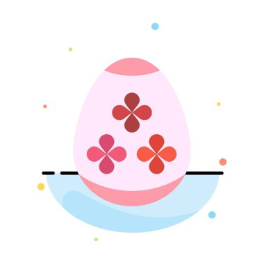 Paskalya Yumurtası, Yumurta, Tatil, Tatil Soyut Düz Renk Simgesi Temp