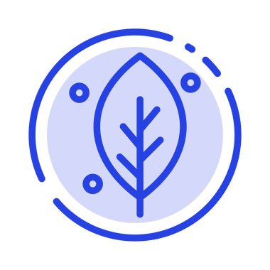 Ekoloji, Yaprak, Doğa, Bahar Mavisi Noktalı Çizgi Simgesi