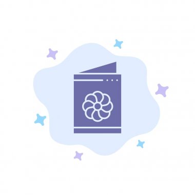 Kartvizit, Kartvizit, Tebrik Kartı, Soyut Bulut Arka Plan Üzerinde Kimlik Kartı Mavi Simge