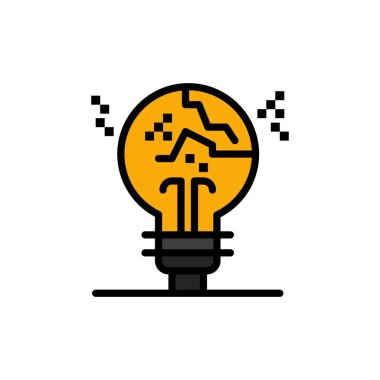 Konsept, Taklitçi, Başarısız, Sahte, Fikir Düz Renk Simgesi. Vektör simgesi