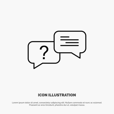 Sohbet, Bubble, Popup, Mesaj Hattı Simge Vektör