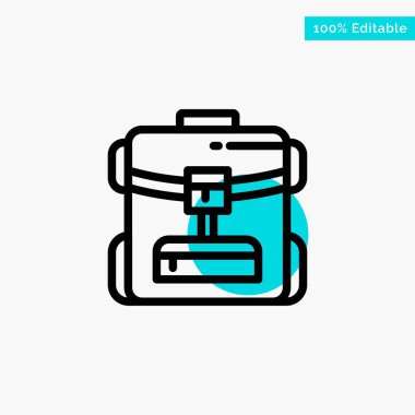 Çanta, Sırt çantası, Servis, Otel turkuaz vurgu daire noktası V