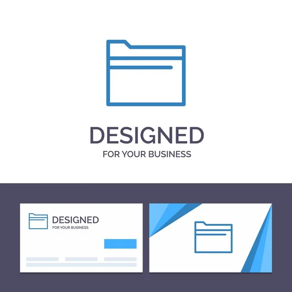 Креативна візитна картка та шаблон логотипу Тека, Файл, Дані, Стіл — стоковий вектор