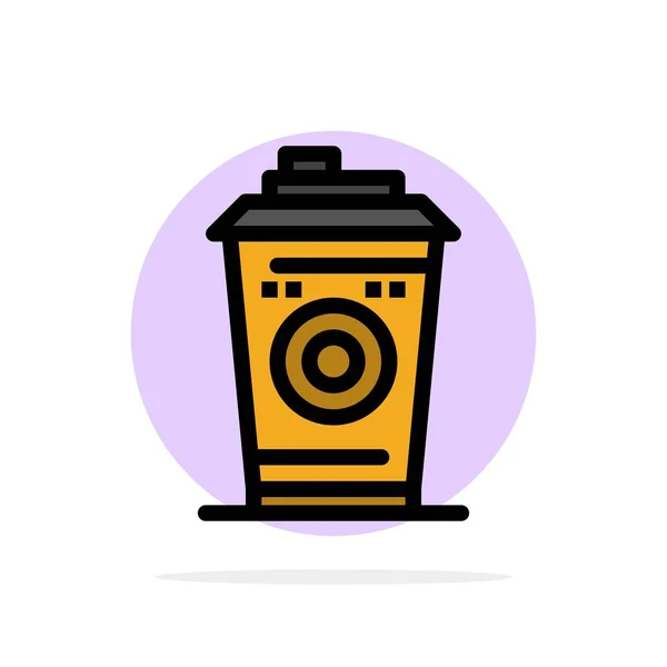 コーヒー、マグカップ、スターバックス、ブラックコーヒー抽象サークルの背景 — ストックベクタ